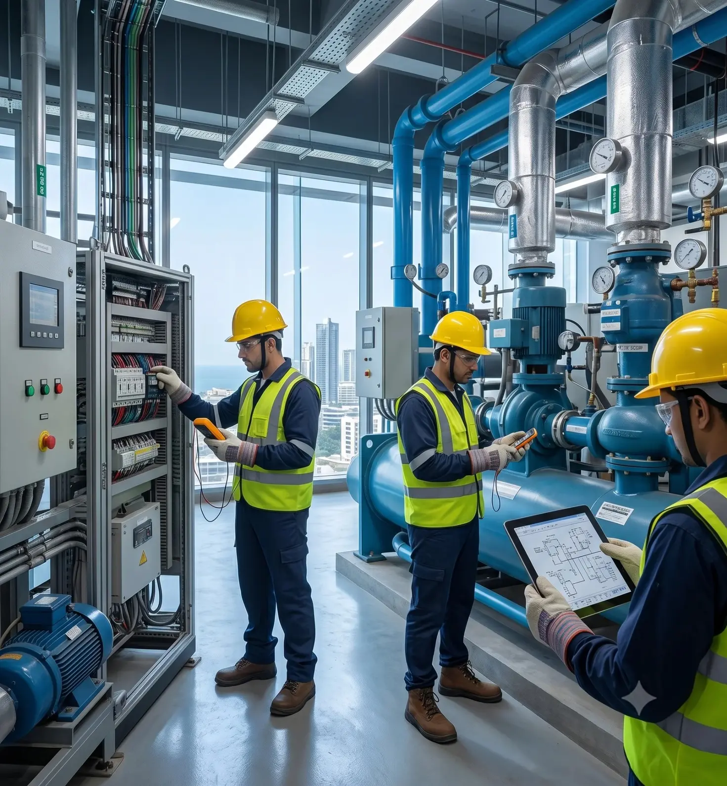 Samarth Engineering Works HVAC technician providing retrofit and maintenance service